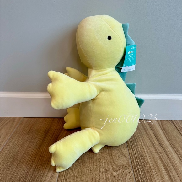 Yellow Dinosaur Weighted Plush Throw Pillow - Pillowfort - Picture 6 of 12